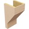 Ekena Millwork 7"W x 7"D x 14"H Wide Clemmons Rough Cedar Woodgrain TimberThane Corbel, Primed Tan CORUR07X07X14CLERCPR - alternate 5